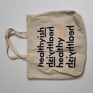 Healthyish Canvas Tote Shoulder Bag